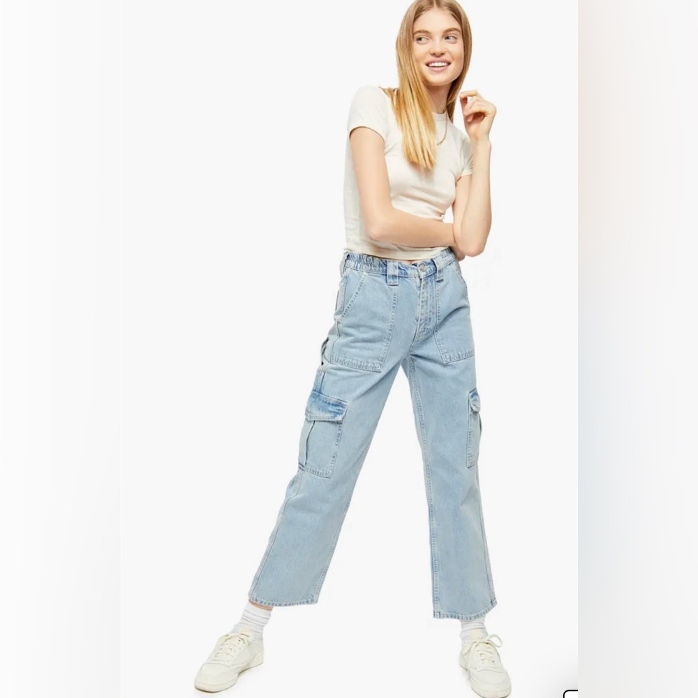 BDG Denim Cargo Pants, size 26 ankle crop